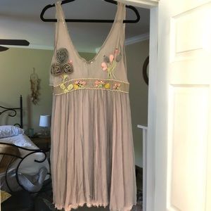 Boho Sheer Embellished/Embroidered Dress